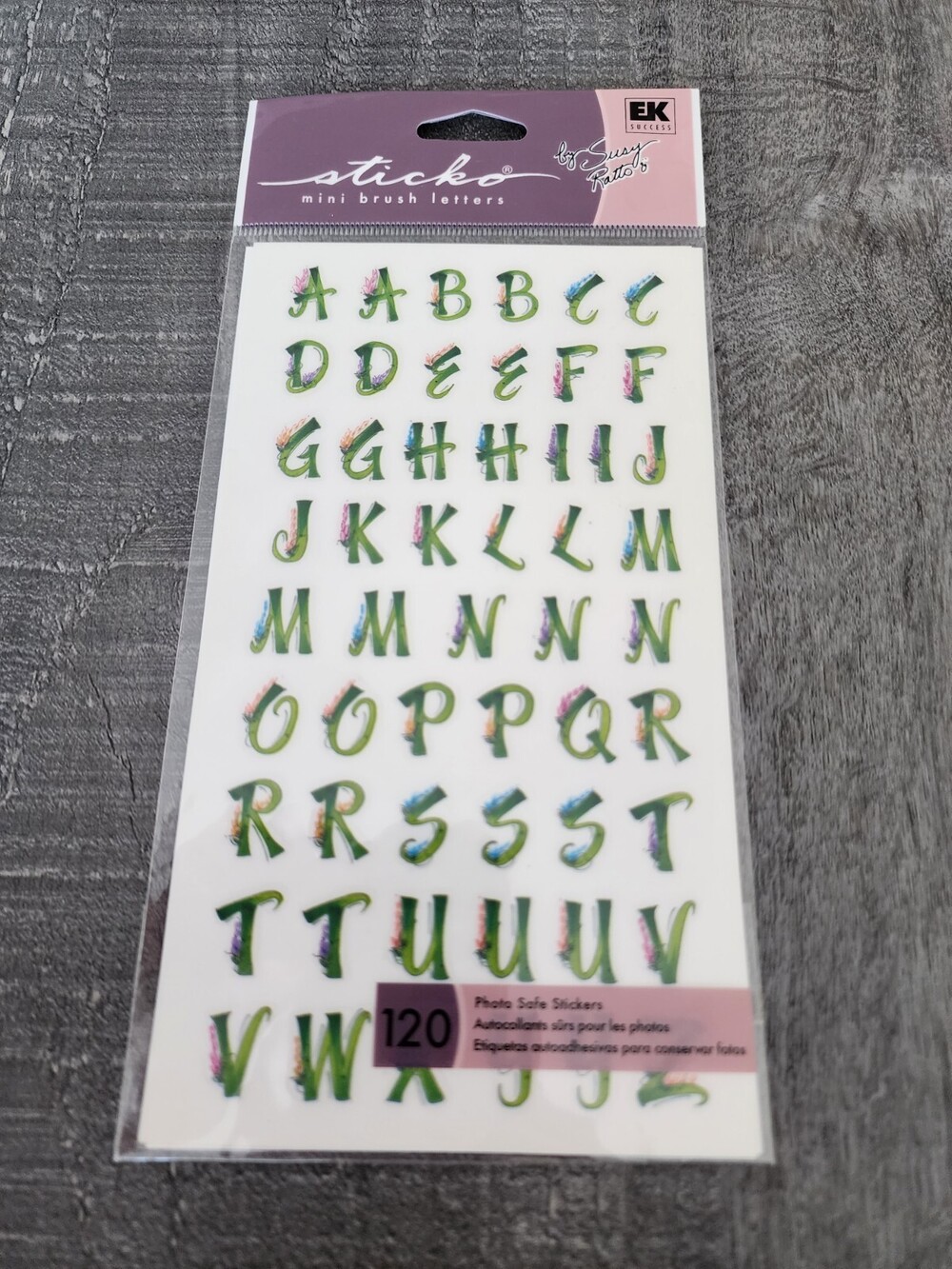 Sticko Stickers - Mini Garden Alphabet Susy Ratto Scrapbooking RETIRED NEW #28